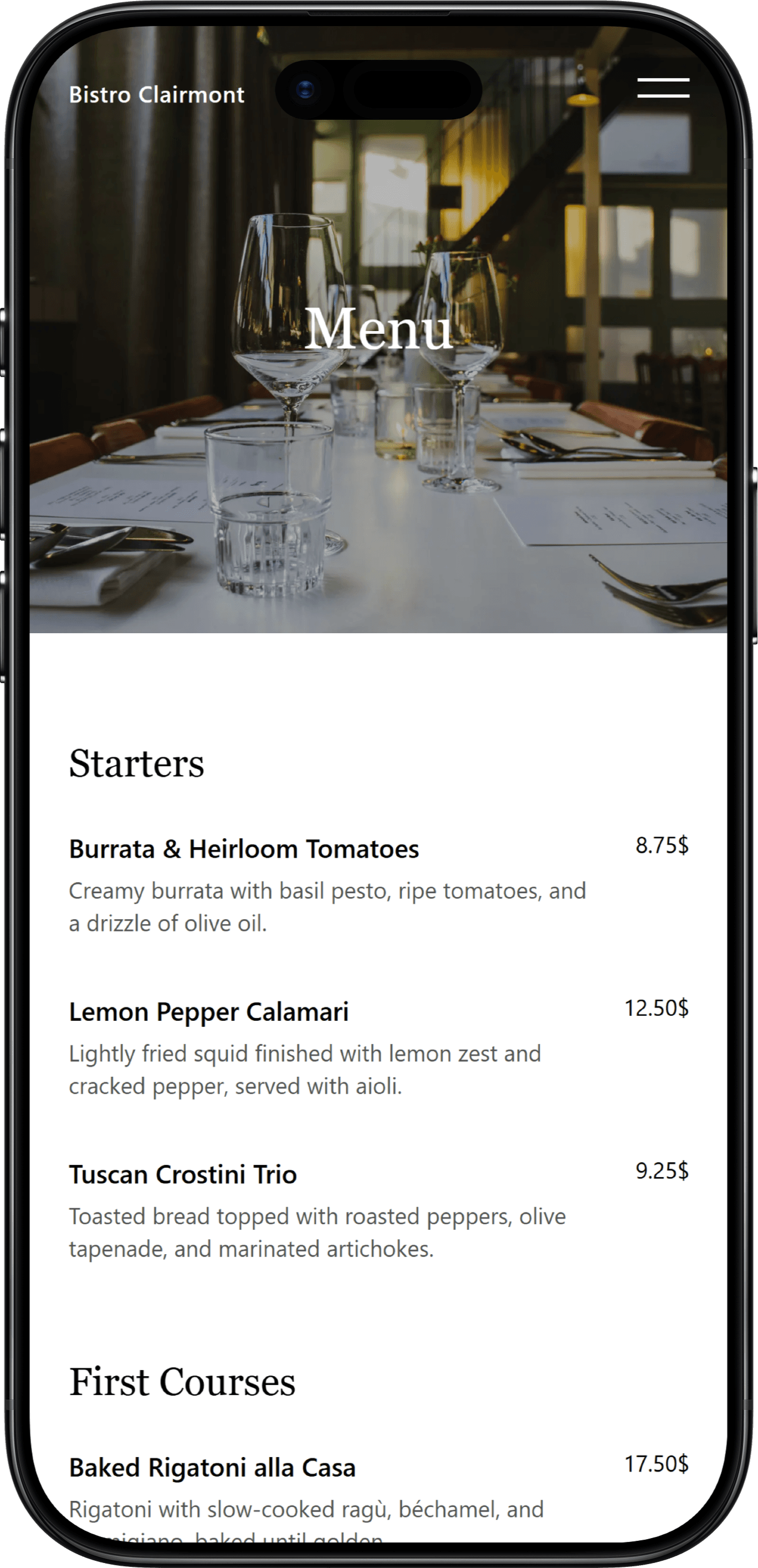 Bistro Clairmont showcase 1