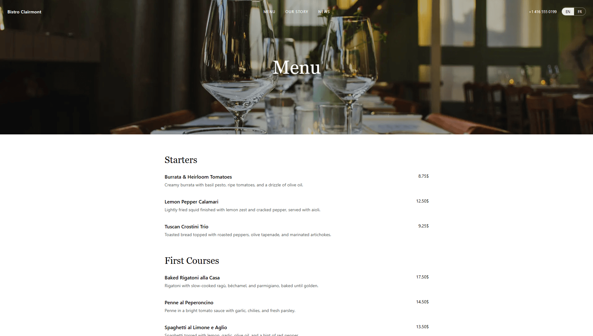 Bistro Clairmont detailed view 4